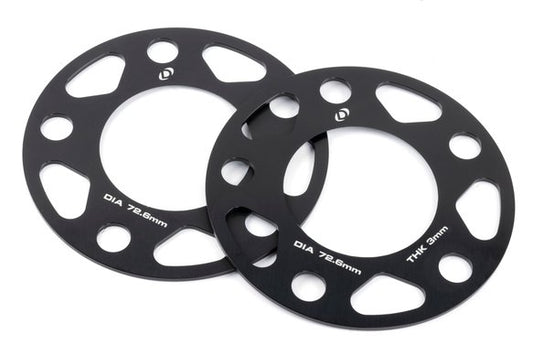 Dinan Spacers; 5x120 - 72.6mm CB - 3mm Thick Set of 2