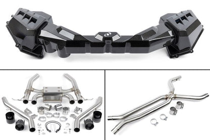 Dinan G8x M3/M4 Foundation Package (F) Gloss Intake / Black Exhaust / X-Pipe
