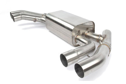 Dinan Free Flow Axle-Back Exhaust - 2020-2025 BMW X3M/X4M Stainless Steel - Black Tips - F97/F98