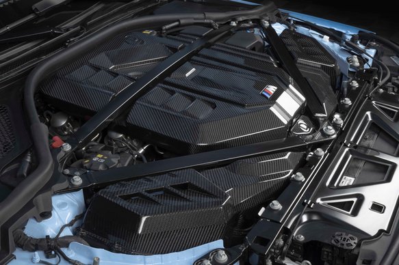 Dinan Gloss Carbon Fiber Engine Cover - 2021-2025 BMW M2/M3/M4 Gloss Carbon Fiber - G80/G82/G87