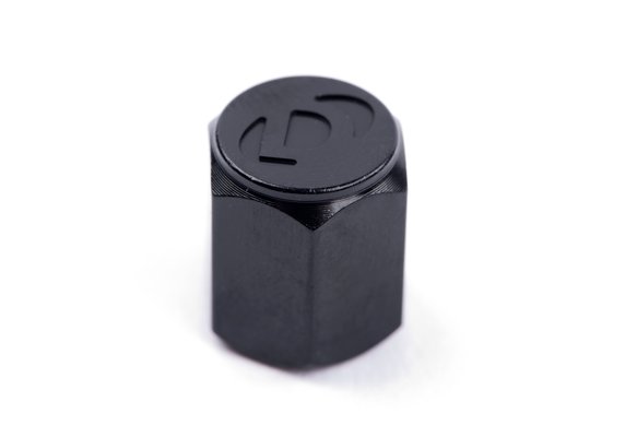 Dinan Valve Stem Caps Black / Aluminum
