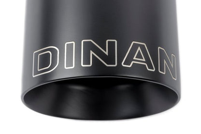 Dinan Double-Walled 4.5" Clamp-On Exhaust Tip (Black Ceramic) Black - 4.5" Outlet, 3.25" Inlet