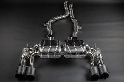 BMW M2 (F87) - ECE Valved Exhaust, MidSilencer Spare + Carbon Tips (CES3)