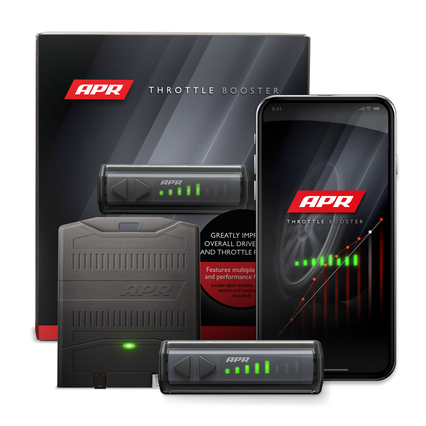 APR Throttle Booster with Wireless Controller and Bluetooth Mobile App