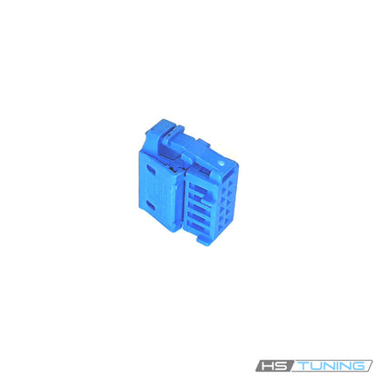 6R0-972-930-B Genuine VW/Audi individual blue ten-pin tail light connector housing, blue housing and contact cavities, repeated original archive photo 2