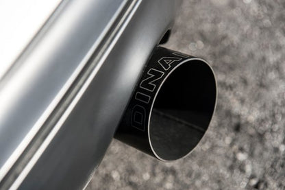 Dinan Free Flow Axle-Back Exhaust - 2014-2016 BMW M235i Stainless Steel - Black Tips - w/ M-Performance Rear Valance - F22