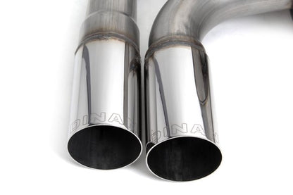 Dinan Free Flow Axle-Back Exhaust - 2016-2020 BMW 330i/430i Stainless Steel - Polished Tips - F30/F31/F32/F33/F36