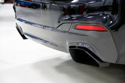 Dinan Free Flow Axle-Back Exhaust - 2017-2023 BMW 540i Stainless Steel - Black Tips - G30
