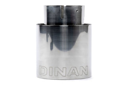 Dinan Double-Walled 4" Clamp-On Exhaust Tip (Polished) Polished - 4" Outlet, 2.75" Inlet