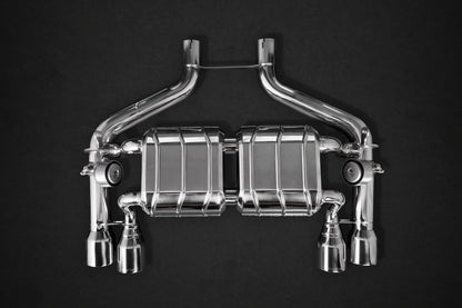 BMW M2 (F87) - ECE Valved Exhaust w/ MidSilencer Spare Pipes + Stainless Tips (CES3)