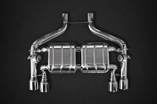 BMW M2 (F87) - ECE Valved Exhaust w/ MidSilencer Spare Pipes + Stainless Tips (CES3)