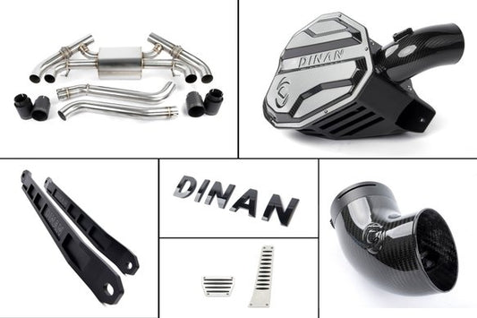 Dinan G42 M240i Experience Package (E) Carbon Intake / Black Exhaust / Turbo Inlet / Strut Braces / ZF8 Pedal Pads