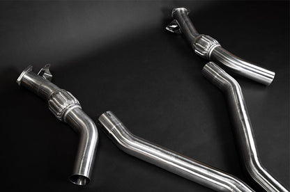 Audi S8 (D5) - Valved Catback Exhaust System + Capristo Tips (OE Actuators)
