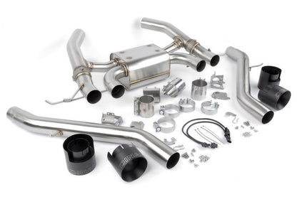 Dinan Valved Axle-Back Exhaust - 2021-2025 BMW M3/M4 Stainless Steel - Black Tips - G80/G82/G83