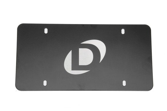 Dinan Marque Plate - Black Stainless Steel - Centered Logo