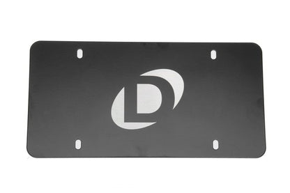 Dinan Marque Plate - Black Stainless Steel - Centered Logo