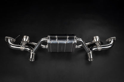 Porsche 718 GT4RS - Valved Muffler + Slanted Wicrom Tips (for PSE)
