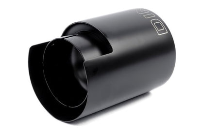 Dinan Double-Walled 4.5" Clamp-On Exhaust Tip (Black Ceramic) Black - 4.5" Outlet, 3.25" Inlet