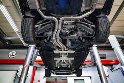 Audi S8 (D5) - Valved Catback Exhaust System + Capristo Tips (OE Actuators)