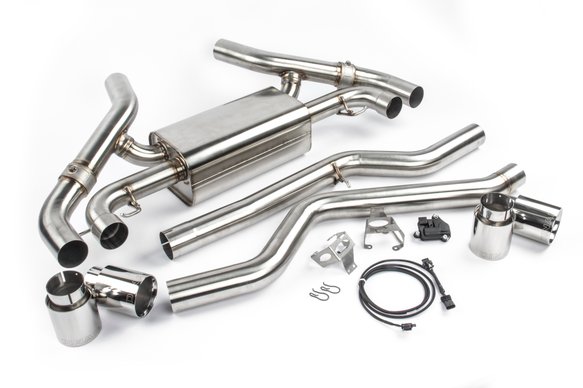 Dinan Free Flow Axle-Back Exhaust - 2020-2024 BMW M340i/M440i Stainless Steel - Polished Tips - G20 / G22 / G23 / G26