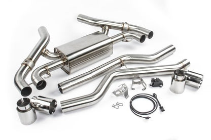 Dinan Free Flow Axle-Back Exhaust - 2020-2024 BMW M340i/M440i Stainless Steel - Polished Tips - G20 / G22 / G23 / G26