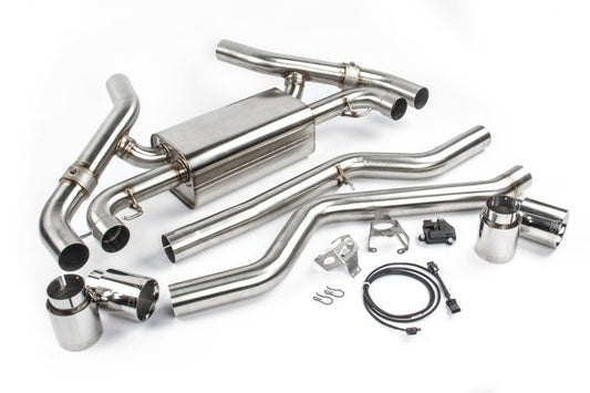 Dinan Free Flow Axle-Back Exhaust - 2020-2024 BMW M340i/M440i Stainless Steel - Polished Tips - G20 / G22 / G23 / G26
