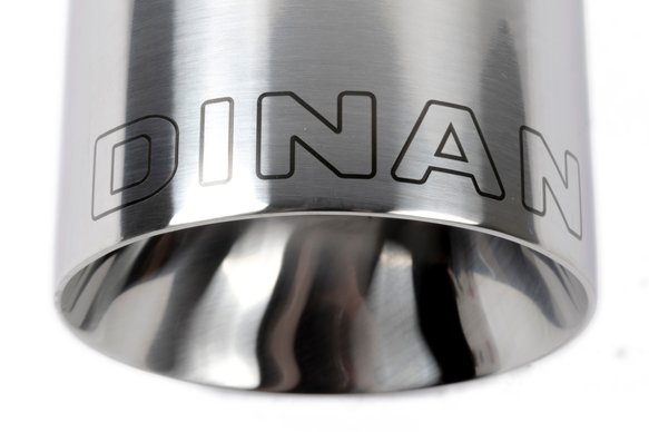 Dinan Double-Walled 4" Clamp-On Exhaust Tip (Polished) Polished - 4" Outlet, 2.5" Inlet