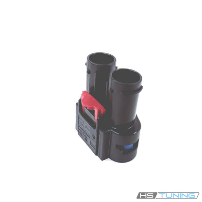 7H4-906-234 Genuine VW/Audi four-pin cooling fan connector housing, black four-pin housing, original product photo 1