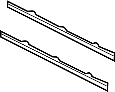 80A-853-441-E-3Q7 Genuine VW/Audi Front Grille Trim Strip, catalog illustration of assigned trim pieces; quantity one, repeated original catalog illustration 3