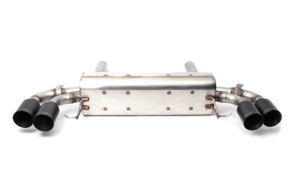 Dinan Free Flow Axle-Back Exhaust - 2018-2023 BMW M550i Stainless Steel - Black Tips - G30