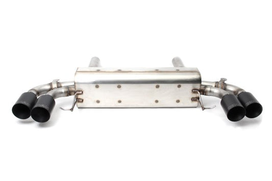 Dinan Free Flow Axle-Back Exhaust - 2018-2023 BMW M550i Stainless Steel - Black Tips - G30