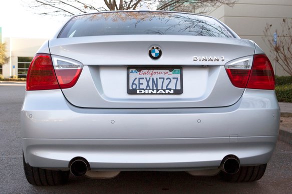 Dinan Free Flow Axle-Back Exhaust - 2007-2011 BMW 335i/335xi Stainless Steel - Polished Tips - E90