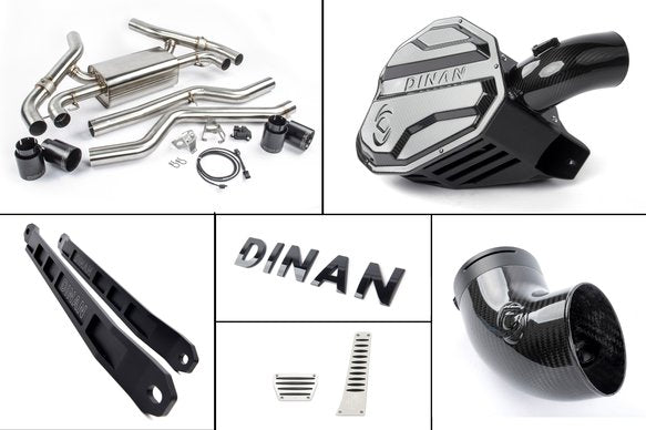 Dinan G2x M340i/M440i Experience Package (E) Carbon Intake / Black Exhaust / Turbo Inlet / Strut Braces / ZF8 Pedal Pads