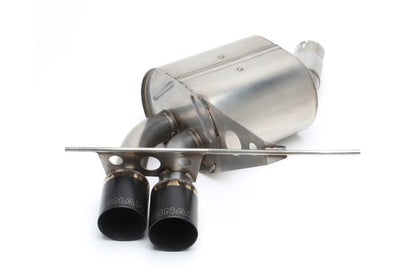 Dinan Free Flow Axle-Back Exhaust - 2008-2013 BMW 135i/135is Stainless Steel - Black Tips - E82/E88