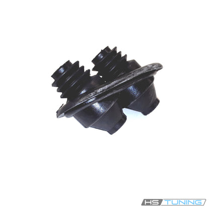 8E0-819-699 Genuine VW/Audi individual bulkhead double grommet for assigned hose or pipe pass-through, double-grommet body, original product photo 1