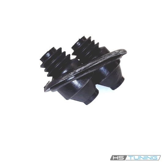 8E0-819-699 Genuine VW/Audi individual bulkhead double grommet for assigned hose or pipe pass-through, double-grommet body, original product photo 1