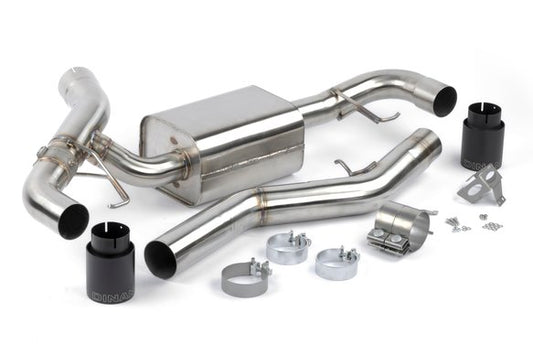 Dinan Valved Axle-Back Exhaust - 2019-2024 BMW 330i/430i Stainless Steel - Black Tips - G20/G22