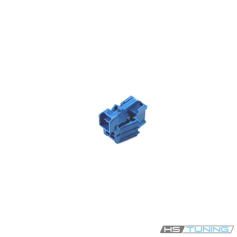 8W0-971-636-D Genuine VW/Audi individual blue six-pin flat contact housing, blue six-position housing, original product photo 1