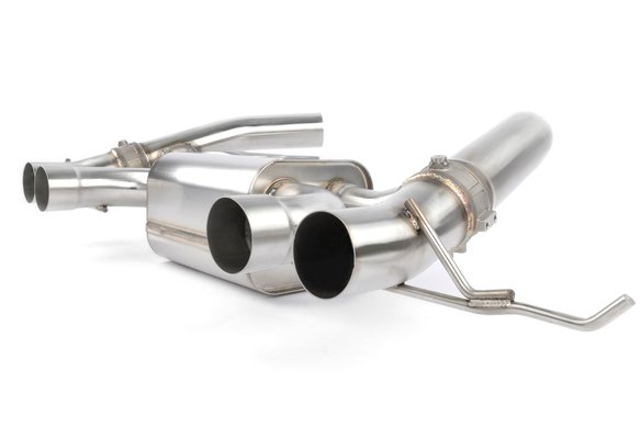 Dinan Valved Axle-Back Exhaust - 2023-2025 BMW M2 Stainless Steel - Black Tips - G87