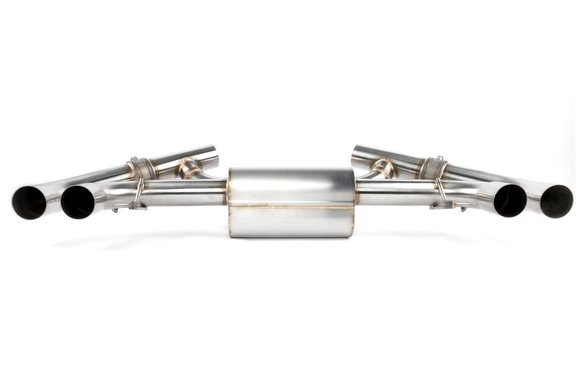 Dinan Valved Axle-Back Exhaust - 2022-2025 BMW M240i Stainless Steel - Black Tips - G42