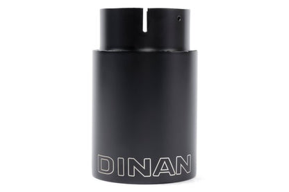 Dinan Double-Walled 4" Clamp-On Exhaust Tip (Black Ceramic) Black - 4" Outlet, 3.25" Inlet