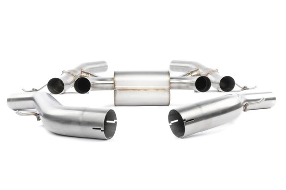 Dinan Valved Axle-Back Exhaust - 2023-2025 BMW M2 Stainless Steel - Black Tips - G87