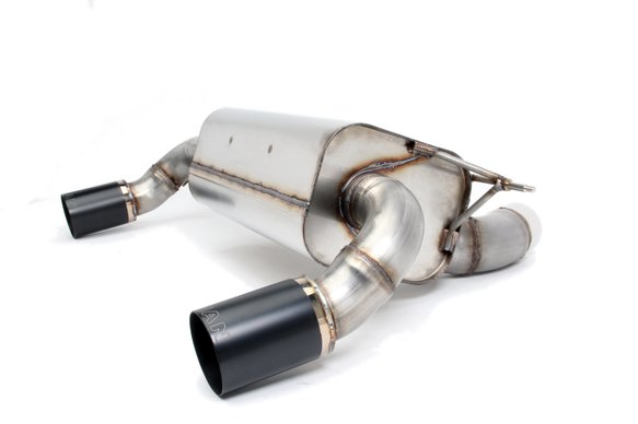 Dinan Free Flow Axle-Back Exhaust - 2016-2020 BMW 340i/440i Stainless Steel - Black Tips - F30/F32