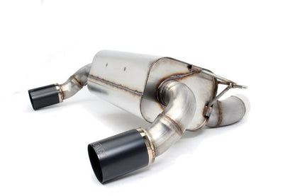 Dinan Free Flow Axle-Back Exhaust - 2016-2020 BMW 340i/440i Stainless Steel - Black Tips - F30/F32