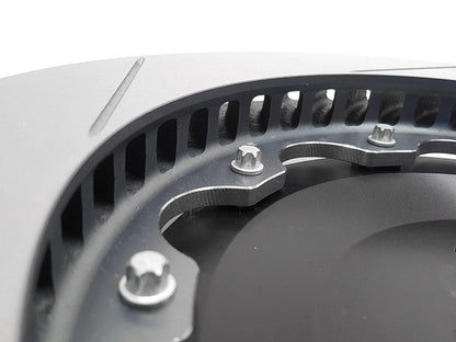 2-Piece Floating Brake Rotors | Rear Upgrade 350mm Slotted • MQBe Golf GTI/R Mk8, S3/RS 3 8Y