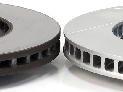 2-Piece Floating Brake Rotors | Front Kit 340mm Slotted • MQB/MQBe