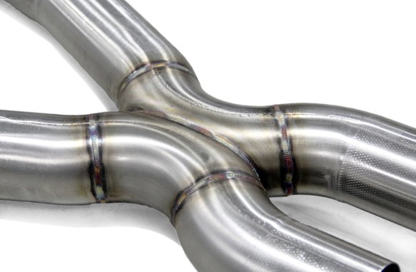 Dinan High Flow Middle Exhaust - 2018-2023 BMW M550i xDrive Stainless Steel - 3" - G30