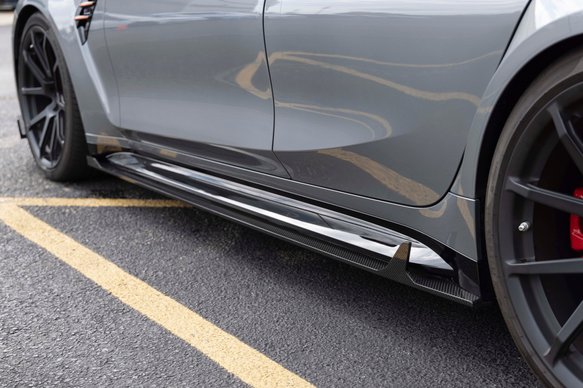 Dinan Side Skirts - 2021-2025 BMW M3 Carbon Fiber - G80