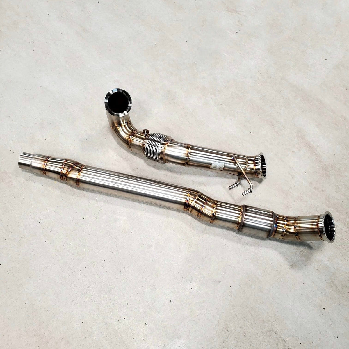 GAS 3.5" 90MM MQB Downpipe