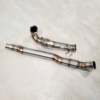GAS 3.5" 90MM MQB Downpipe